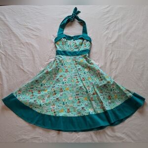 Disneyland Park Icons Teal Dress by Disney's The Dress Shop XS